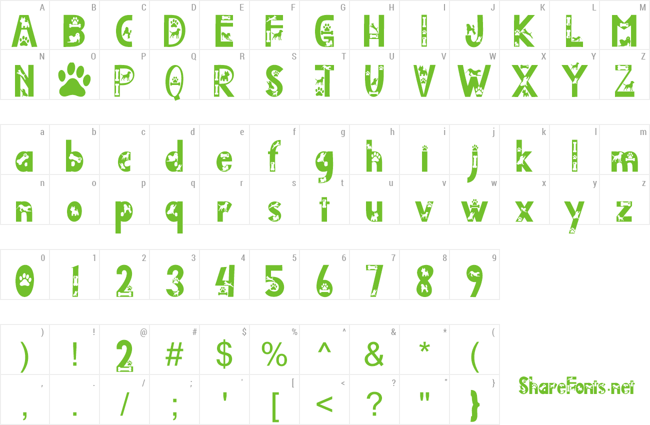 Font Doggy Smart preview